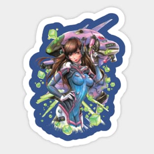 Overwatch D.Va Sticker